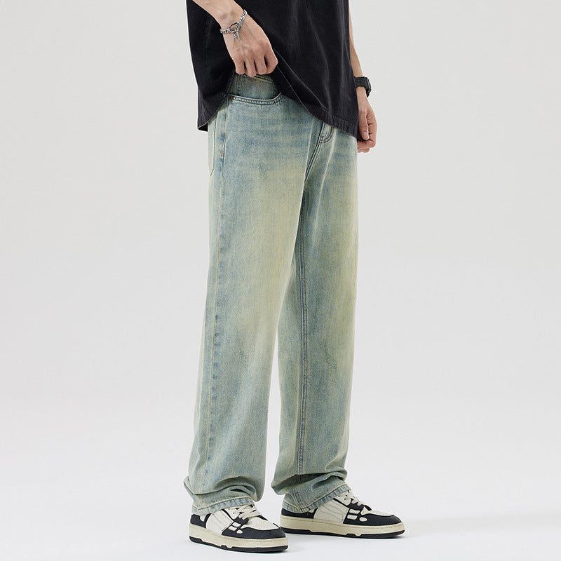 Men's Plus Size Thin Summer Jeans – Lightweight Casual